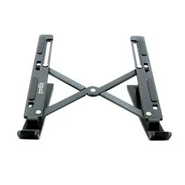 Iggual Soporte portátil plegable de aluminio gris IGG317785