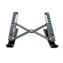 Iggual Soporte portátil plegable de aluminio gris IGG317785