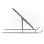 Iggual Soporte portátil plegable de aluminio gris IGG317785
