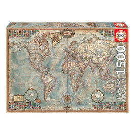 Educa Puzzle 1500 Piezas El Mundo Mapa Político