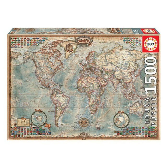 Educa Puzzle 1500 Piezas El Mundo Mapa Político Educa Puzzle 1500 Piezas El Mundo Mapa Político