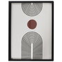 Home Deco Factory Cuadro Decorativo Natural 45x60 cm Madera MDF Cristal Papel Blanco Negro