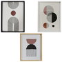 Home Deco Factory Cuadro Decorativo Natural 45x60 cm Madera MDF Cristal Papel Blanco Negro