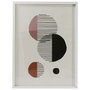 Home Deco Factory Cuadro Decorativo Natural 45x60 cm Madera MDF Cristal Papel Blanco Negro