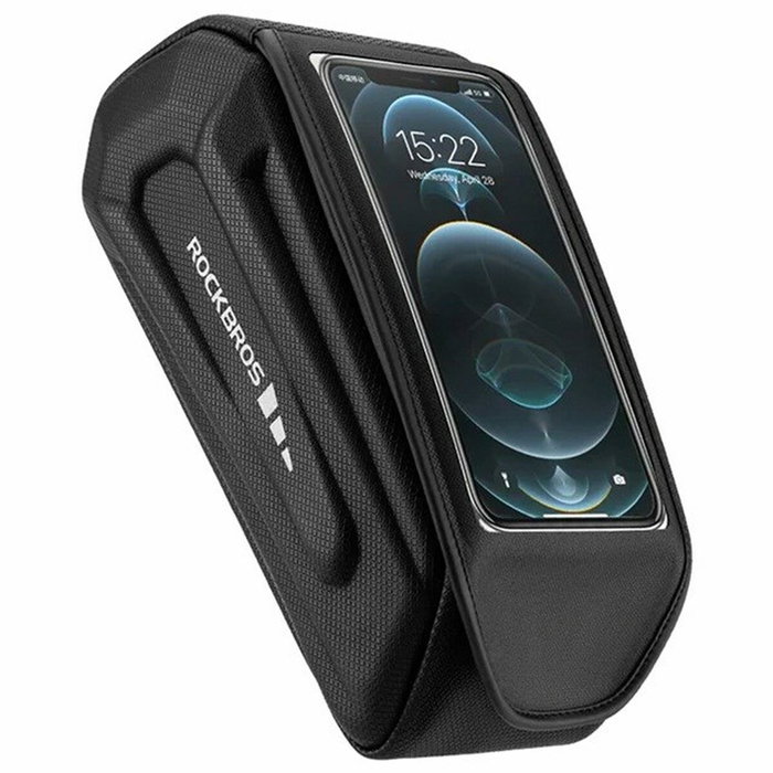 Rockbros Bolsa de cuadro resistente al agua con funda para teléfono - Negro Rockbros Bolsa de cuadro resistente al agua con funda para teléfono - Negro