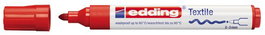 Marcador Textil Edding 4500 Rojo (Set de 10)