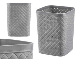 Pincello Papelera Cuadrada Gris 19.8 x 19.3 x 0.3 cm (Set de 12)