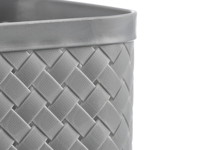 Pincello Papelera Cuadrada Gris 19.8 x 19.3 x 0.3 cm (Set de 12)