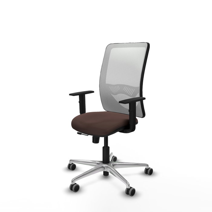 PIQUERAS Y CRESPO Silla de oficina Zulema con mecanismo Sincro/Traslack, Marrón y Blanco PIQUERAS Y CRESPO Silla de oficina Zulema con mecanismo Sincro/Traslack, Marrón y Blanco