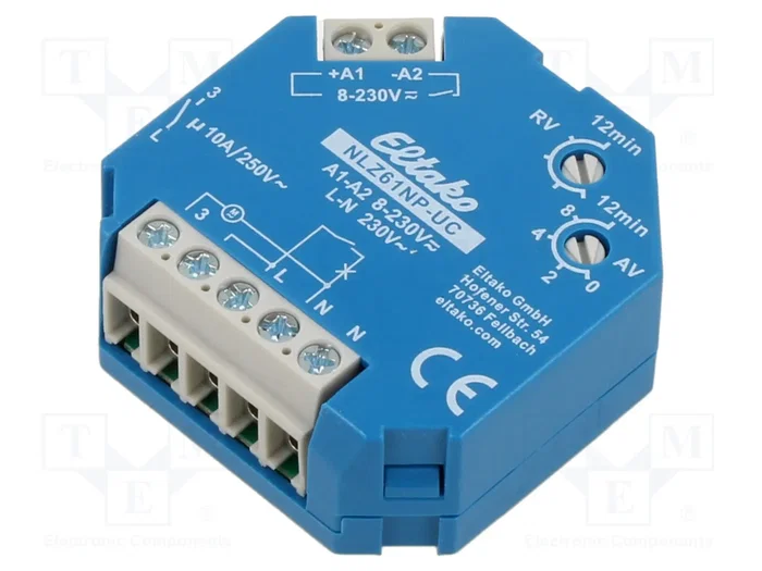 ELTAKO Relé de tiempo NLZ61NP-UC con salida NA ELTAKO Relé de tiempo NLZ61NP-UC con salida NA