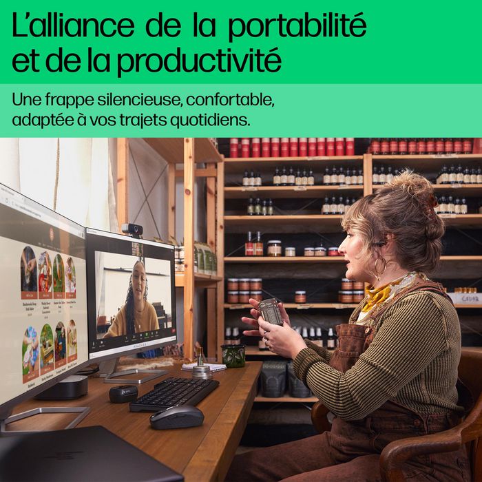 HP 460 - Teclado Bluetooth Multi-Dispositivos, Diseño Portátil y Funcional para Trabajo y Movilidad HP 460 - Teclado Bluetooth Multi-Dispositivos, Diseño Portátil y Funcional para Trabajo y Movilidad