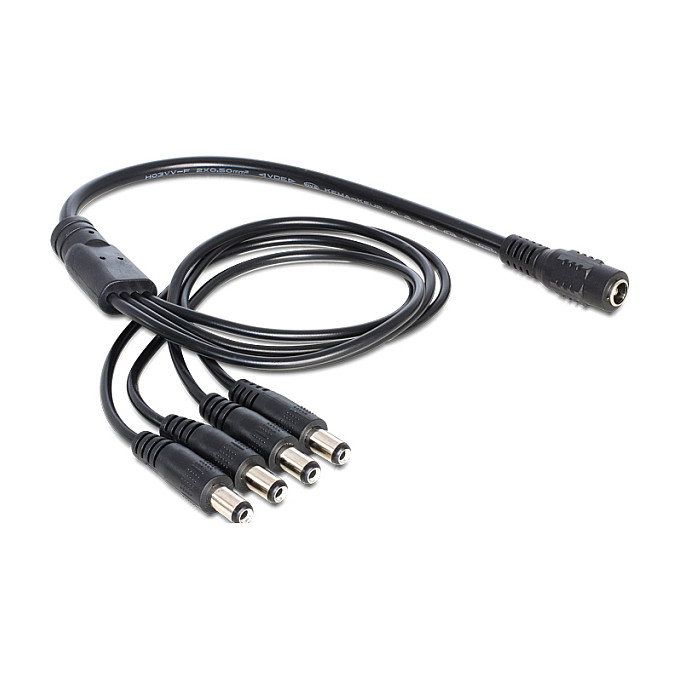 DeLOCK 83287 Cable repartidor DC 1 hembra a 4 machos 5,5 x 2,1 mm DeLOCK 83287 Cable repartidor DC 1 hembra a 4 machos 5,5 x 2,1 mm