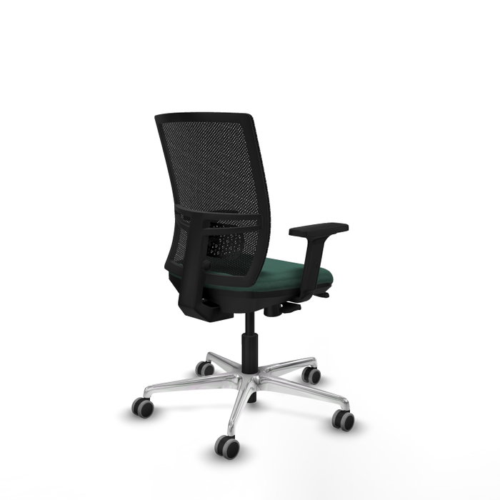PIQUERAS Y CRESPO Silla de oficina Yunquera Verde botella con malla Negra