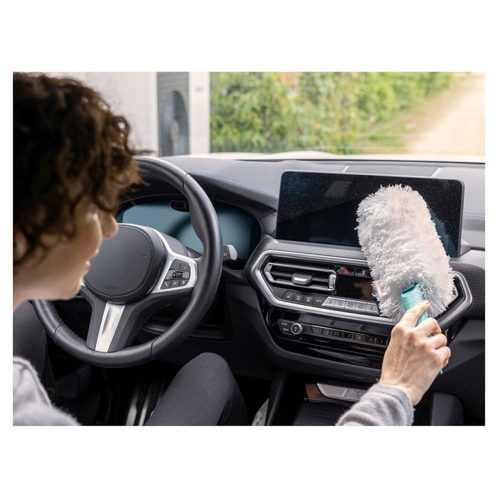 Leifheit SUPERDUSTER Repuesto de Plumero de Microfibra Turquesa y Blanco
