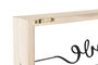 DKD Home Decor Decoración MDF Paulownia Negro 40x5x24