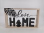 DKD Home Decor Decoración MDF Paulownia Negro 40x5x24