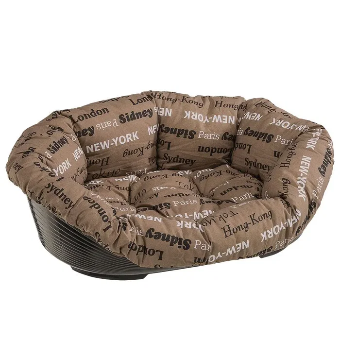 Ferplast Cama Sofá 2 Cities con cojín estampado Ferplast Cama Sofá 2 Cities con cojín estampado