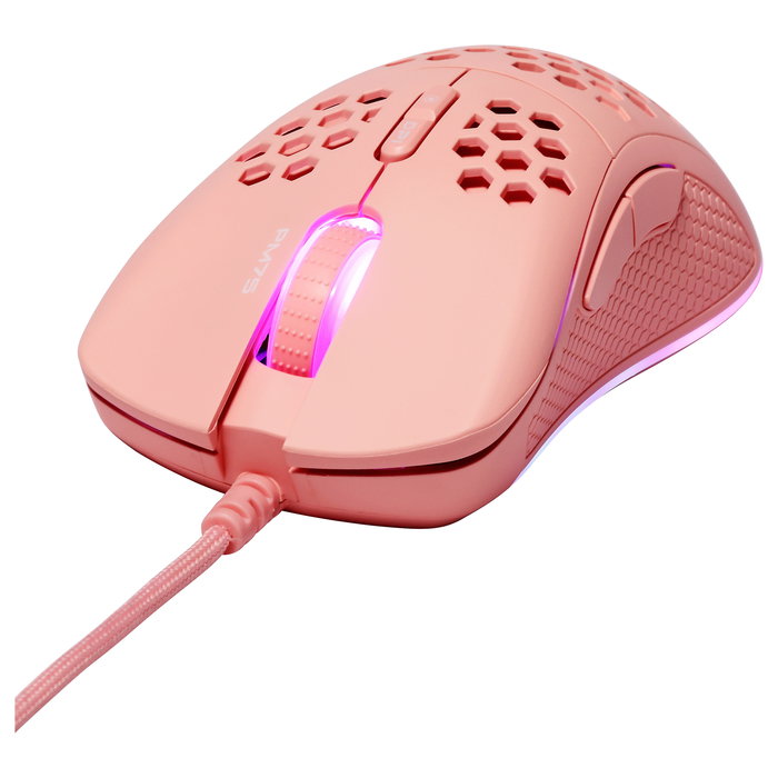 Deltaco Gaming GAM-108-P Ratón Gaming USB RGB 6400 DPI 7 Botones Cable 1.8m Retroiluminación LED RGB Color Rosa para Juegos y PC Deltaco Gaming GAM-108-P Ratón Gaming USB RGB 6400 DPI 7 Botones Cable 1.8m Retroiluminación LED RGB Color Rosa para Juegos y PC