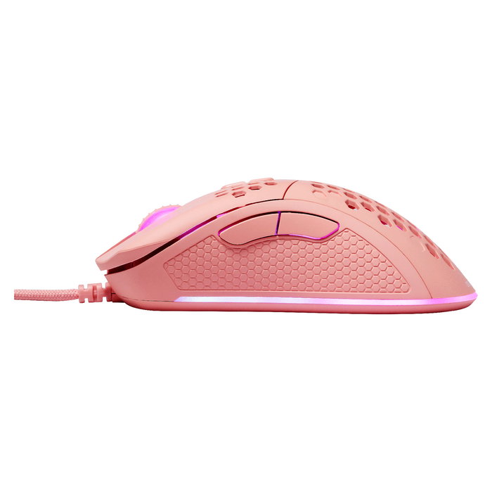Deltaco Gaming GAM-108-P Ratón Gaming USB RGB 6400 DPI 7 Botones Cable 1.8m Retroiluminación LED RGB Color Rosa para Juegos y PC Deltaco Gaming GAM-108-P Ratón Gaming USB RGB 6400 DPI 7 Botones Cable 1.8m Retroiluminación LED RGB Color Rosa para Juegos y PC