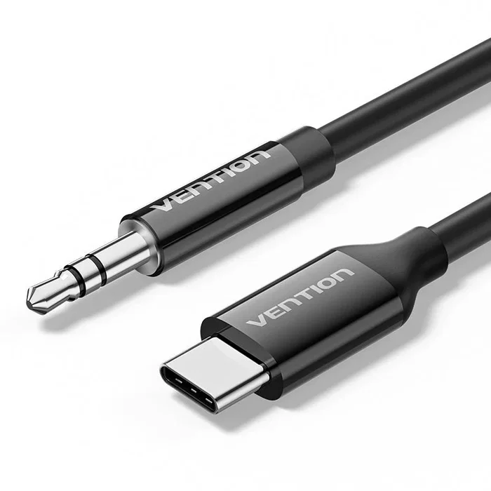 Vention Adaptador de Audio USB-C a Jack 3.5 mm Macho, 1 m, Negro Vention Adaptador de Audio USB-C a Jack 3.5 mm Macho, 1 m, Negro