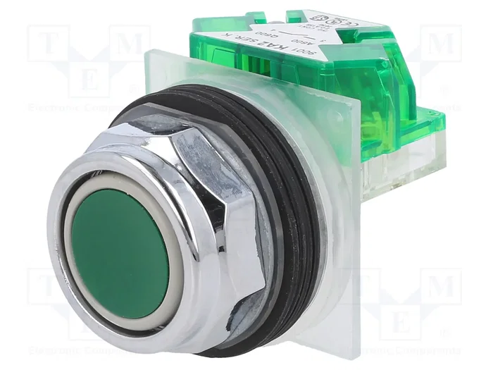 SCHNEIDER ELECTRIC Interruptor de presión verde 30mm SCHNEIDER ELECTRIC Interruptor de presión verde 30mm