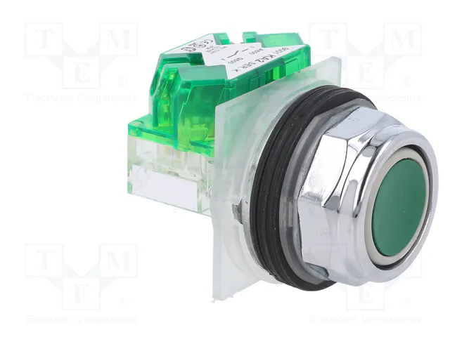 SCHNEIDER ELECTRIC Interruptor de presión verde 30mm SCHNEIDER ELECTRIC Interruptor de presión verde 30mm