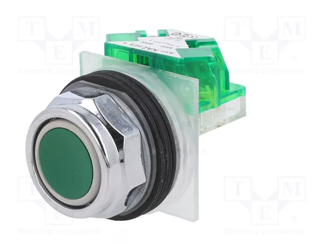 SCHNEIDER ELECTRIC Interruptor de presión verde 30mm SCHNEIDER ELECTRIC Interruptor de presión verde 30mm