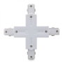 Conector + para Carril Trifásico Blanco