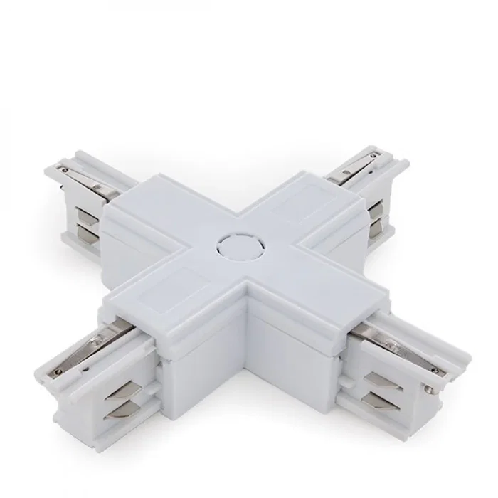 Conector + Carril Trifásico Blanco Conector + Carril Trifásico Blanco