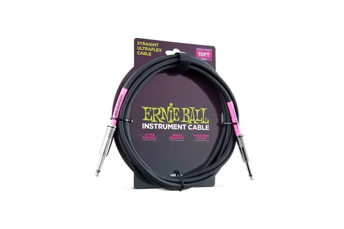 Ernieball Cable Jack-Jack Negro - 2.5 M