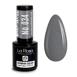 La Rosa Esmalte Semipermanente UV/LED Creme Nº 034 Gris Arena