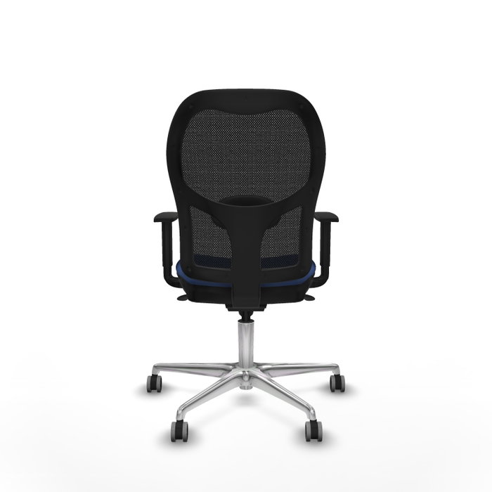 PIQUERAS Y CRESPO Silla de oficina Jorquera con mecanismo Sincro, Azul marino y Negro
