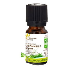 FLEURANCE NATURE Aceite Esencial Citronela de Java BIO Certificado 10ml AEBBD Cymbopogon winterianus