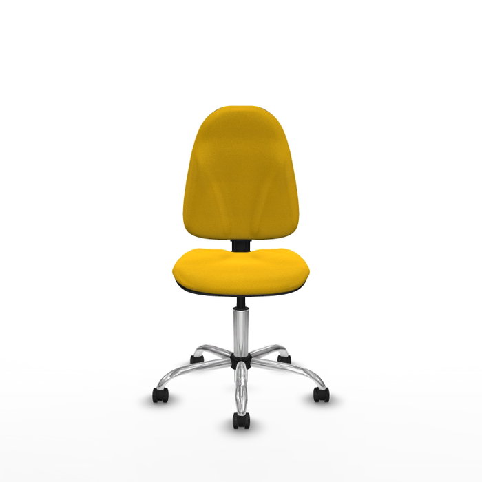 PIQUERAS Y CRESPO Silla de oficina Algarra sin brazos, Amarillo