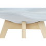 DKD Home Decor Silla Acolchada Azul de Poliéster y Haya