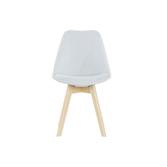 DKD Home Decor Silla Acolchada Azul de Poliéster y Haya DKD Home Decor Silla Acolchada Azul de Poliéster y Haya