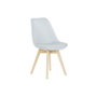 DKD Home Decor Silla Acolchada Azul de Poliéster y Haya
