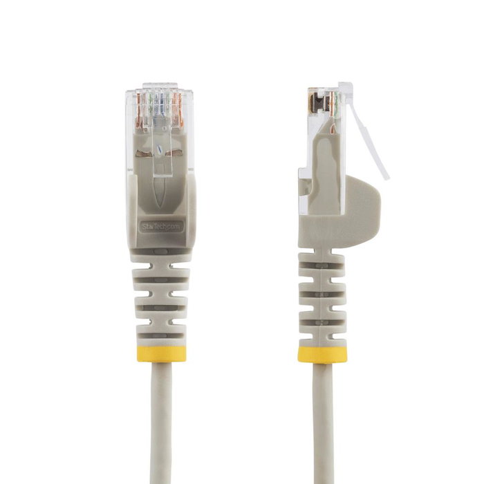 StarTech.com Cable de red Cat6 Delgado 1,5 m Gris con Conectores RJ45 sin Enganches
