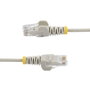 StarTech.com Cable de red Cat6 Delgado 1,5 m Gris con Conectores RJ45 sin Enganches
