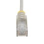 StarTech.com Cable de red Cat6 Delgado 1,5 m Gris con Conectores RJ45 sin Enganches