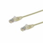 StarTech.com Cable de red Cat6 Delgado 1,5 m Gris con Conectores RJ45 sin Enganches