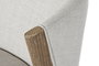 DKD Home Decor Silla de Fresno Tapizada en Poliéster Blanco con Acabado Decapé