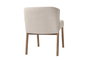 DKD Home Decor Silla de Fresno Tapizada en Poliéster Blanco con Acabado Decapé