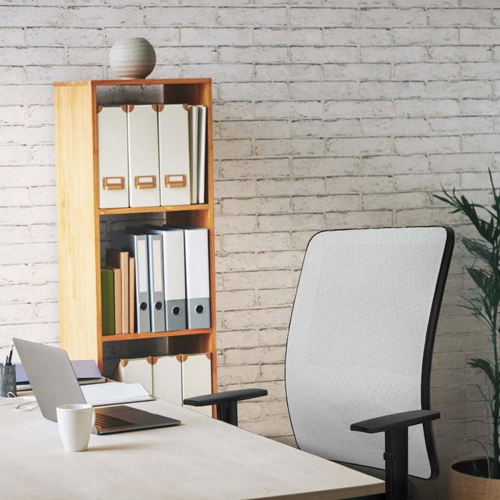 PIQUERAS Y CRESPO Silla de oficina Zulema Gris claro y Negro