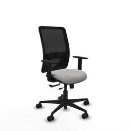 PIQUERAS Y CRESPO Silla de oficina Zulema Gris claro y Negro