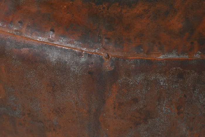 DKD Home Decor Ánfora Marrón Oscuro Hierro 80 x 80 x 67 cm Patinado Óxido Colección Anforas 24