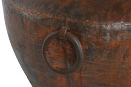 DKD Home Decor Ánfora Marrón Oscuro Hierro 80 x 80 x 67 cm Patinado Óxido Colección Anforas 24