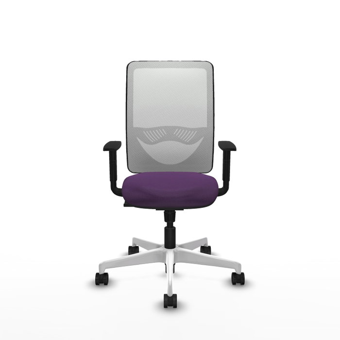 PIQUERAS Y CRESPO Silla de oficina Zulema con mecanismo Sincro, Morado y Blanco PIQUERAS Y CRESPO Silla de oficina Zulema con mecanismo Sincro, Morado y Blanco