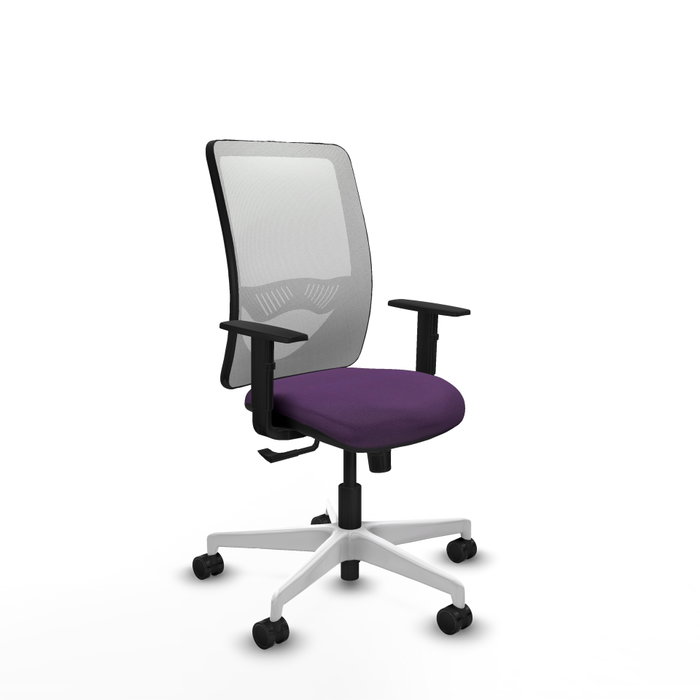 PIQUERAS Y CRESPO Silla de oficina Zulema con mecanismo Sincro, Morado y Blanco PIQUERAS Y CRESPO Silla de oficina Zulema con mecanismo Sincro, Morado y Blanco
