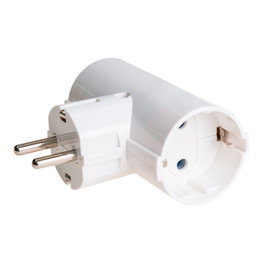 Solera Adaptador doble 2p+t schuko 16a 250 v~ blanco